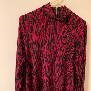 Anne Klein, soft jersey, mock turtle neck, XL